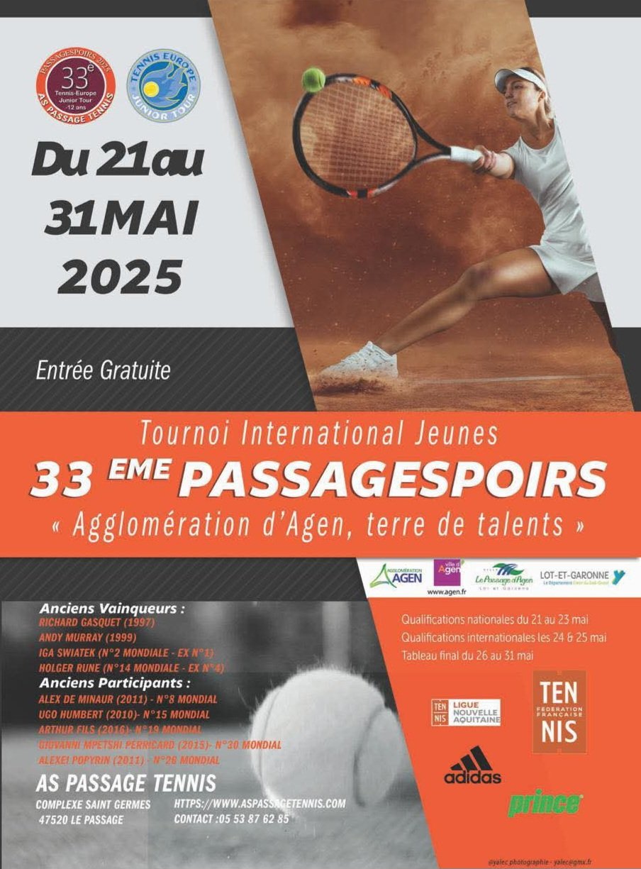 Tournoi Europe U12 Passagespoirs – Agen